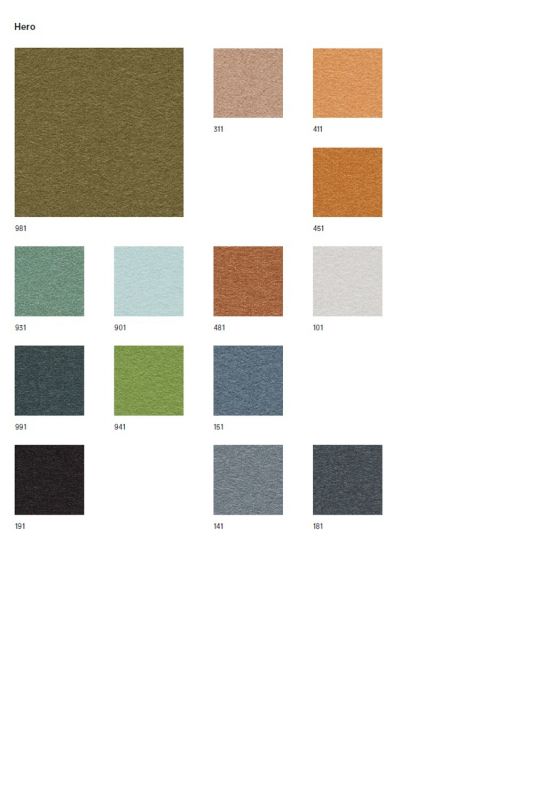 Stoffmusterkarte Hero Kvadrat